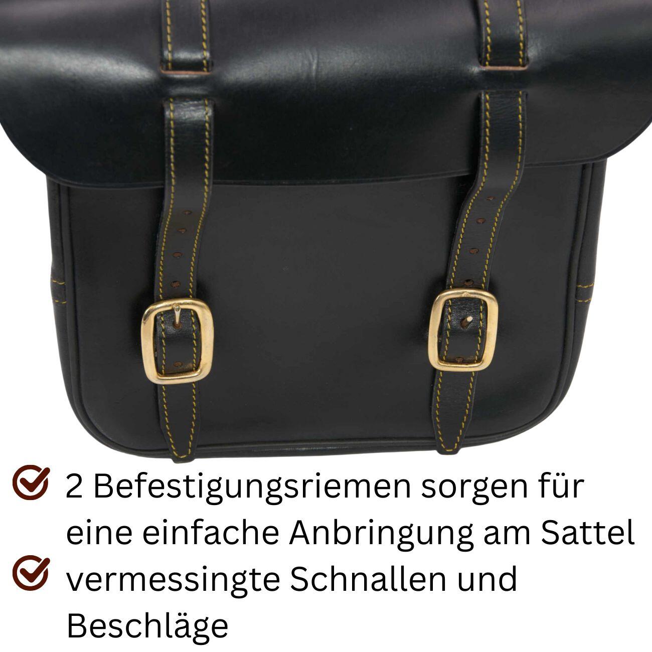 AMKA Satteltasche Packtasche aus Leder für Pferde doppelseitig 4/4