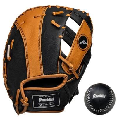 Franklin 22716 zwart/bruin eerste honk 9.5 inch met bal links vangen