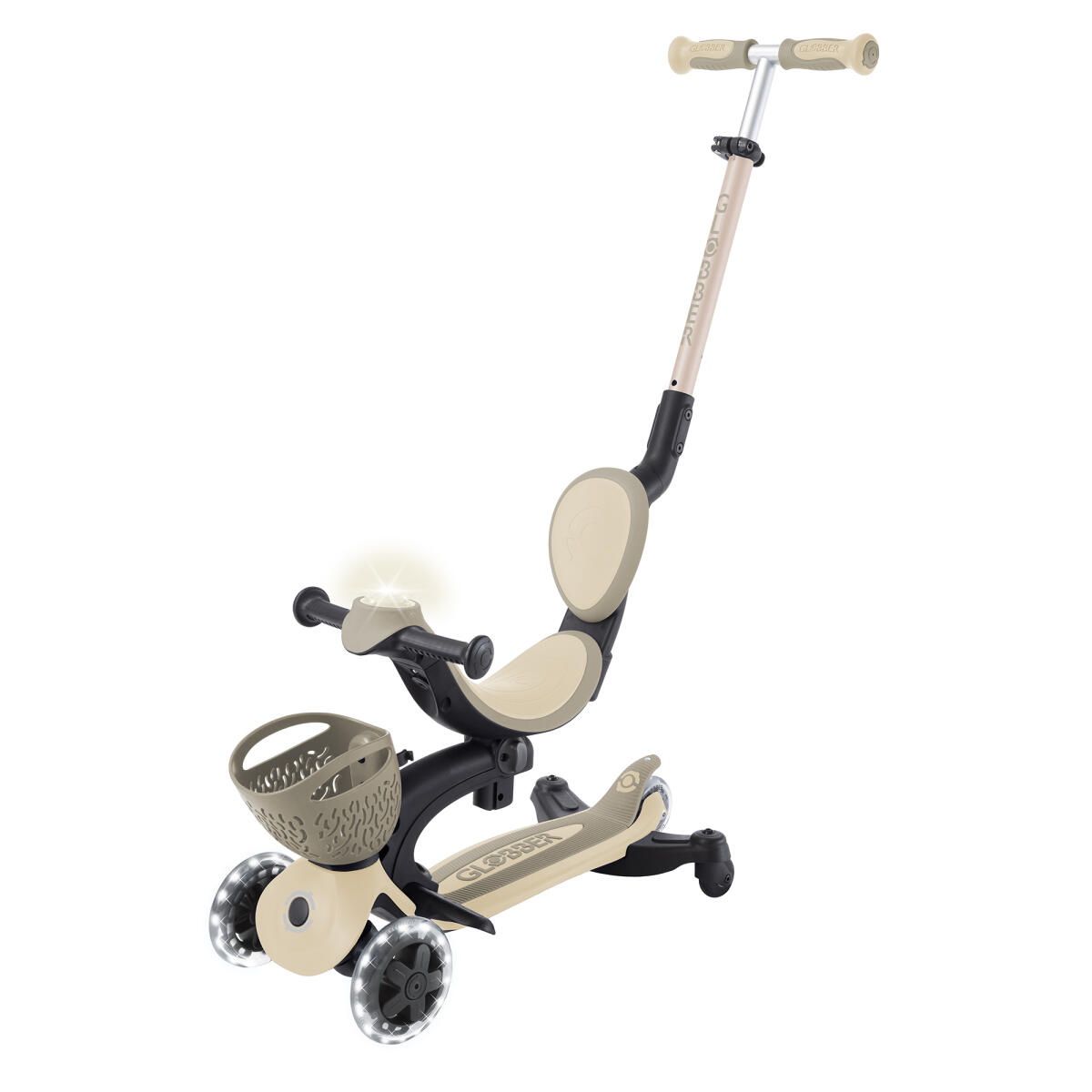 Trottinette évolutive GO-UP BABY 360 LIGHTS - Taupe 3/7