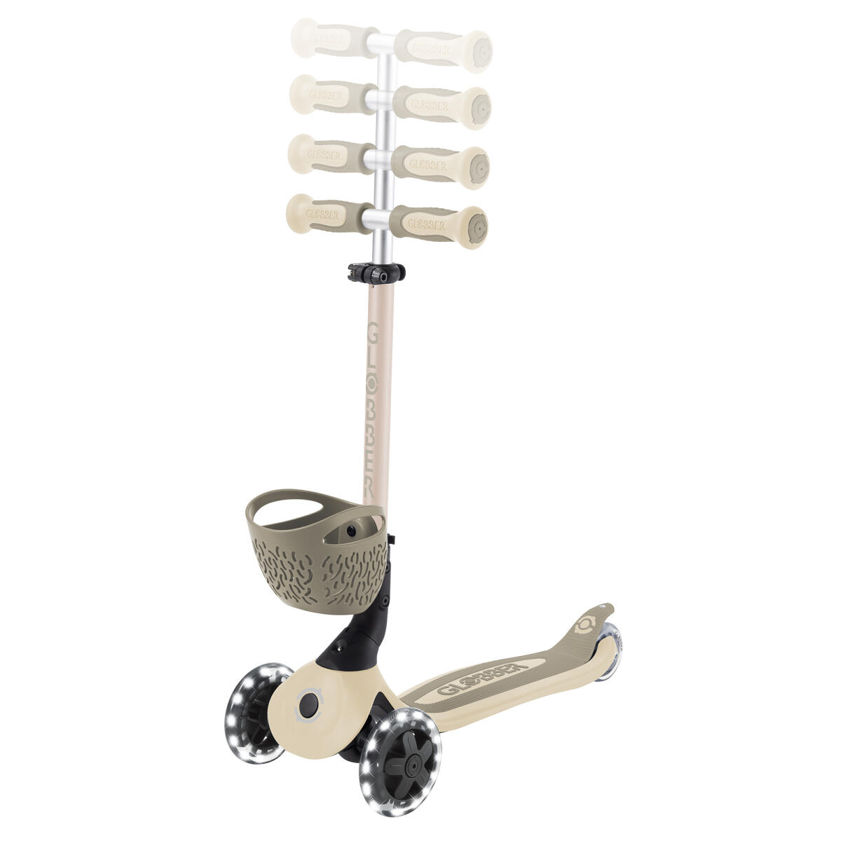 Trottinette évolutive GO-UP BABY 360 LIGHTS - Taupe 4/7