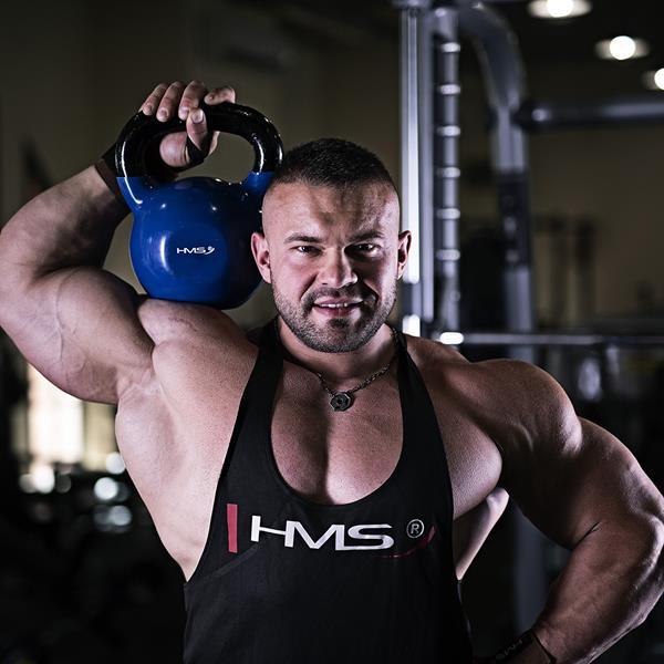 Kettlebell aus gusseisen mit vinylbeschichtung  HMS KNV 5/6