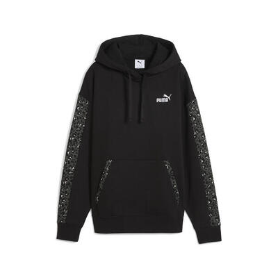 Essentials Comfort Hoodie mit Animal-Print Damen PUMA Black