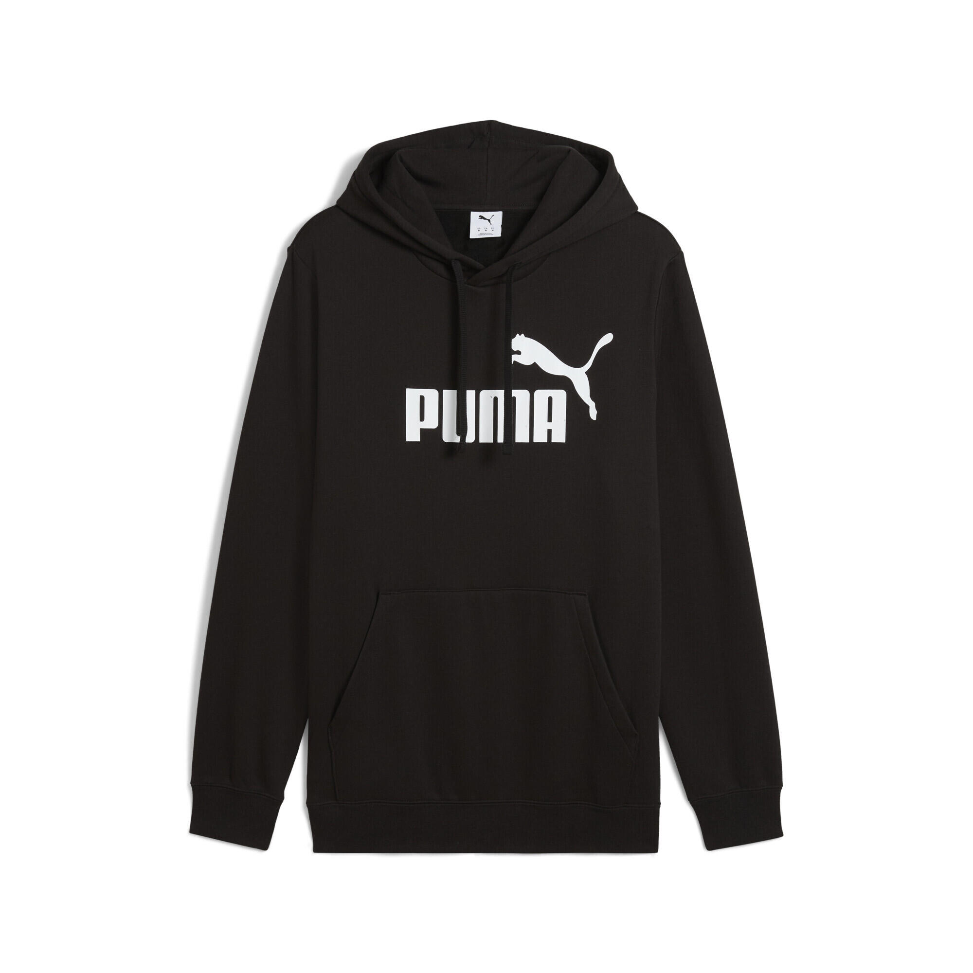 Męska bluza z kapturem Essentials z logo No. 1 PUMA Black