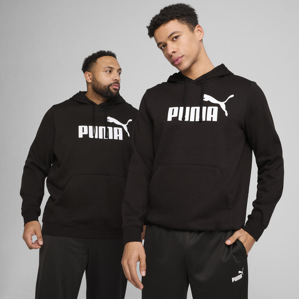 Męska bluza z kapturem Essentials z logo No. 1 PUMA Black