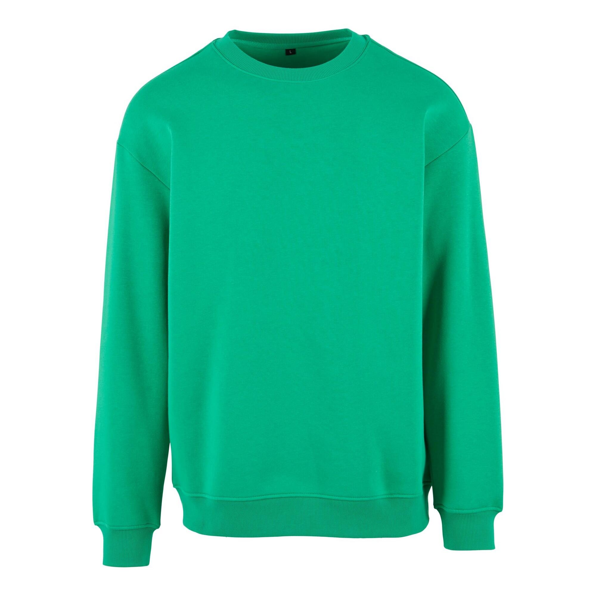 Build Your Brand Mens Crew Neck Plain Sweatshirt