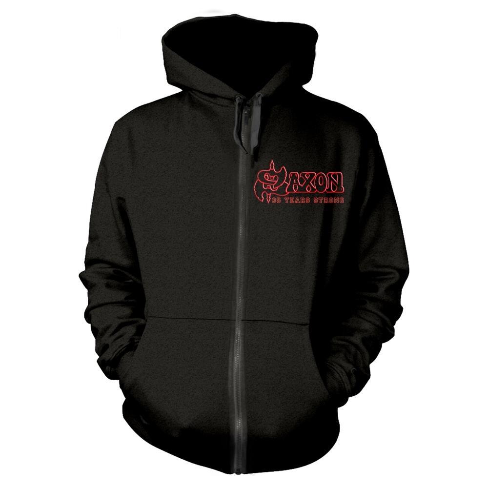 Saxon Unisex Adult Strong Arm Of The Law Full Zip Hoodie
