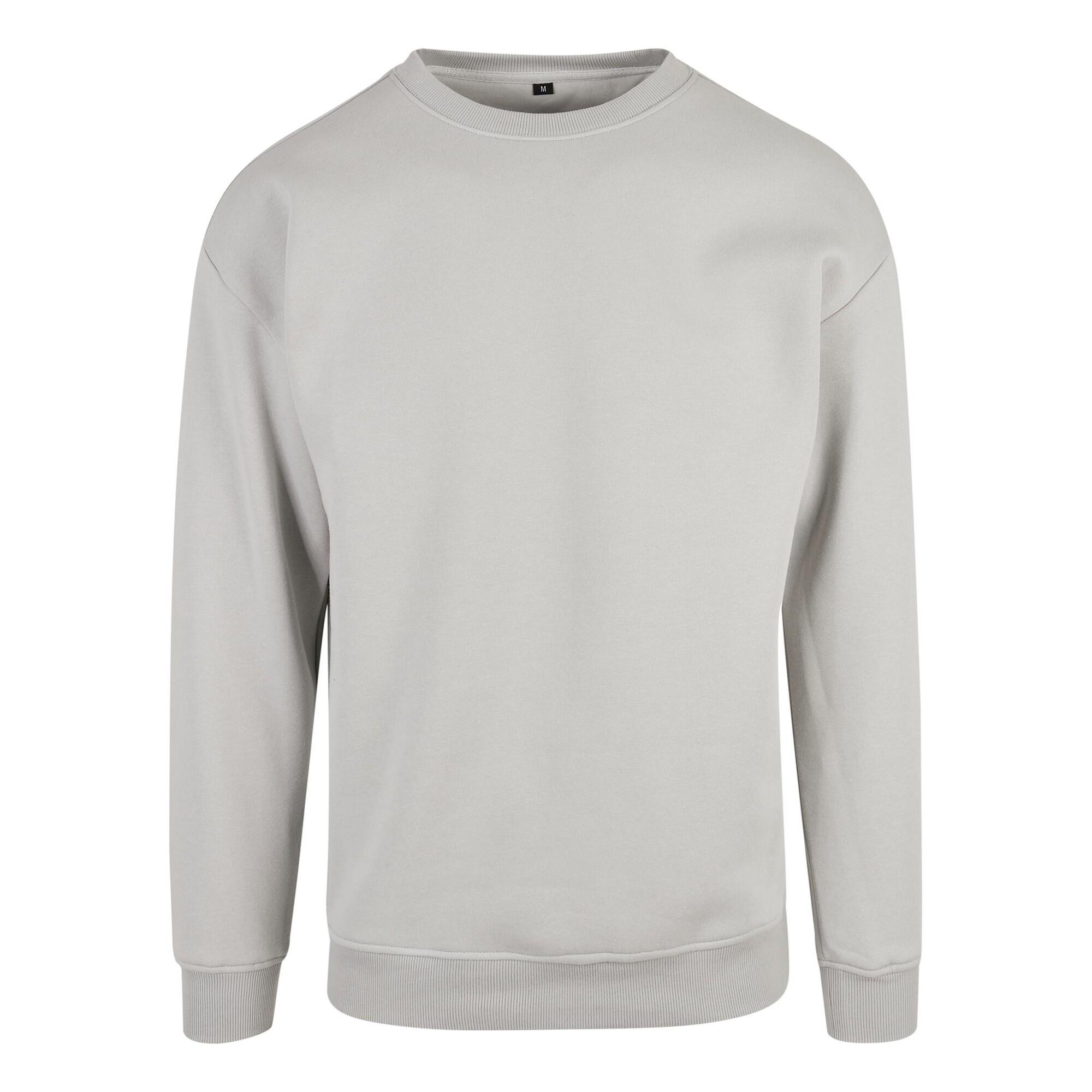 Build Your Brand Mens Crew Neck Plain Sweatshirt