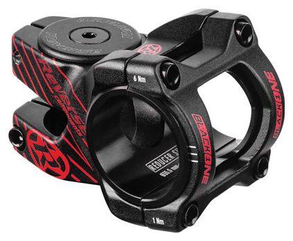 REVERSE Reverse Black One D-2 31,8 / 35 mm 8 ° Attacco manubrio nero / rosso
