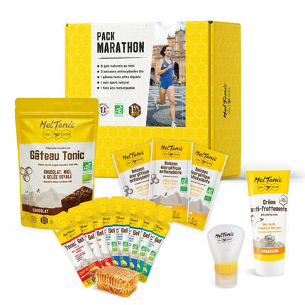 Pack Marathon Meltonic bio - gels miel, boissons antioxydantes