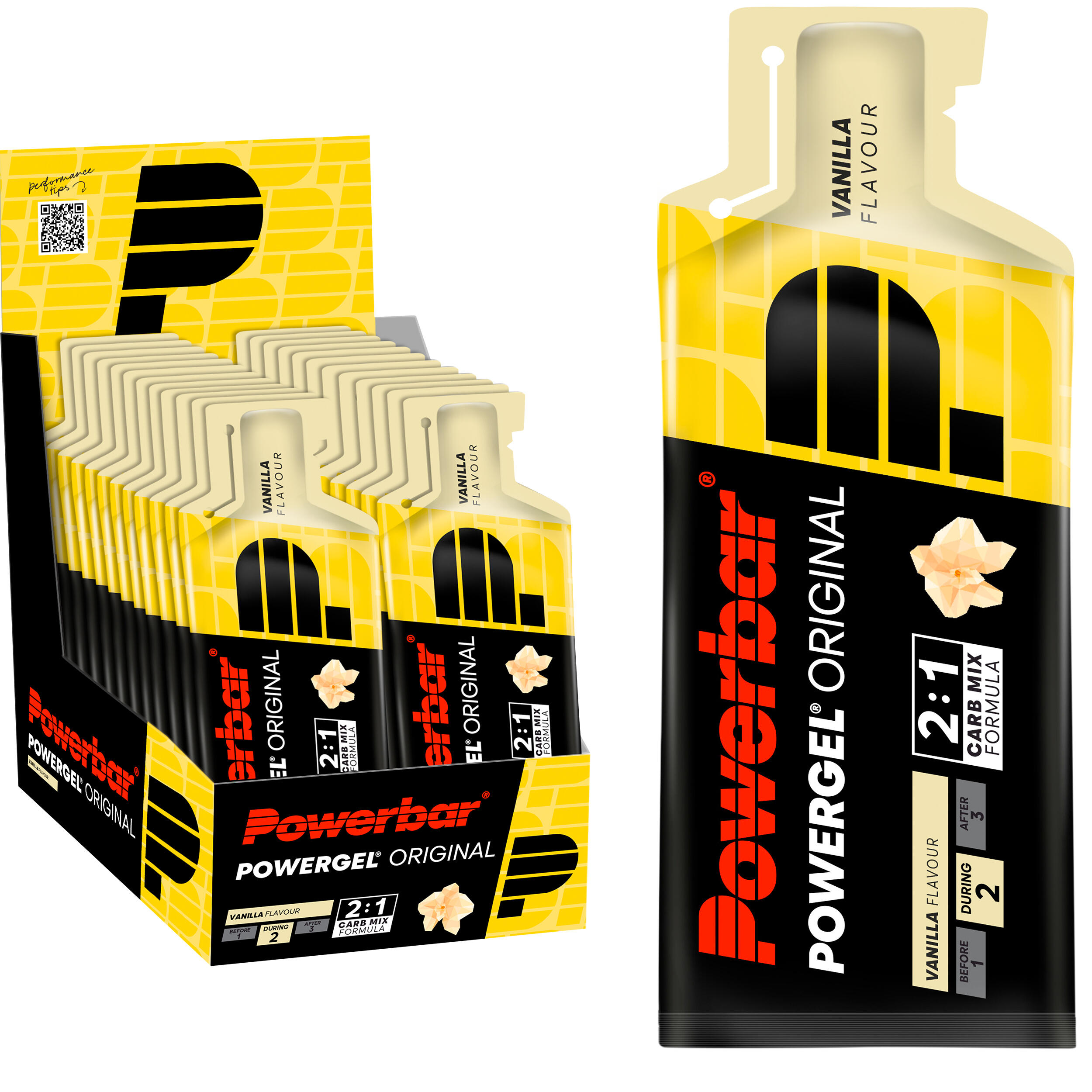 Powerbar - Gel Énergétique Powergel Vanille 24 X 41 G - Gel Énergétique - Decathlon