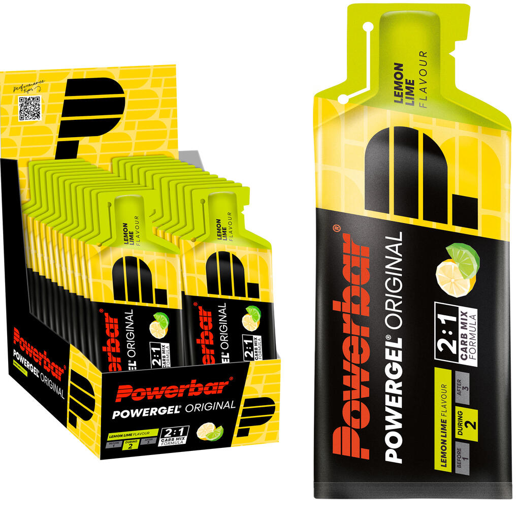 Gel PowerBar PowerGel Original 24x41gr Lemon-Lime