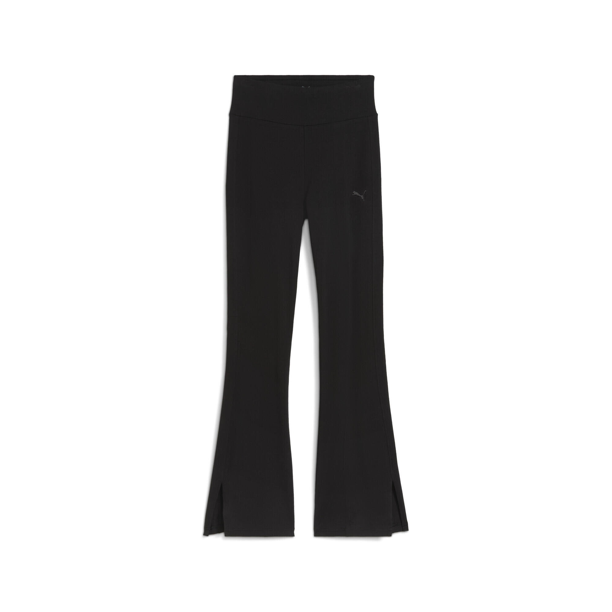 Damskie rozkloszowane legginsy HER z wysokim stanem PUMA Black
