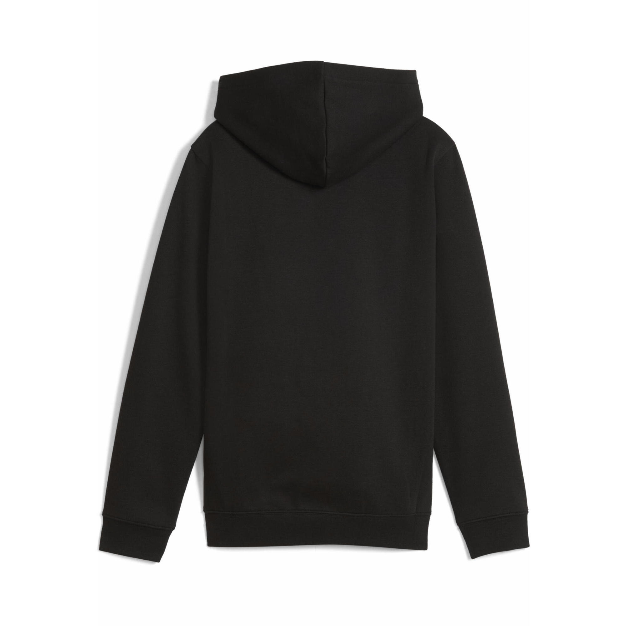 Młodzieżowa bluza z kapturem Essentials Metalic PUMA Black Metallic Gold