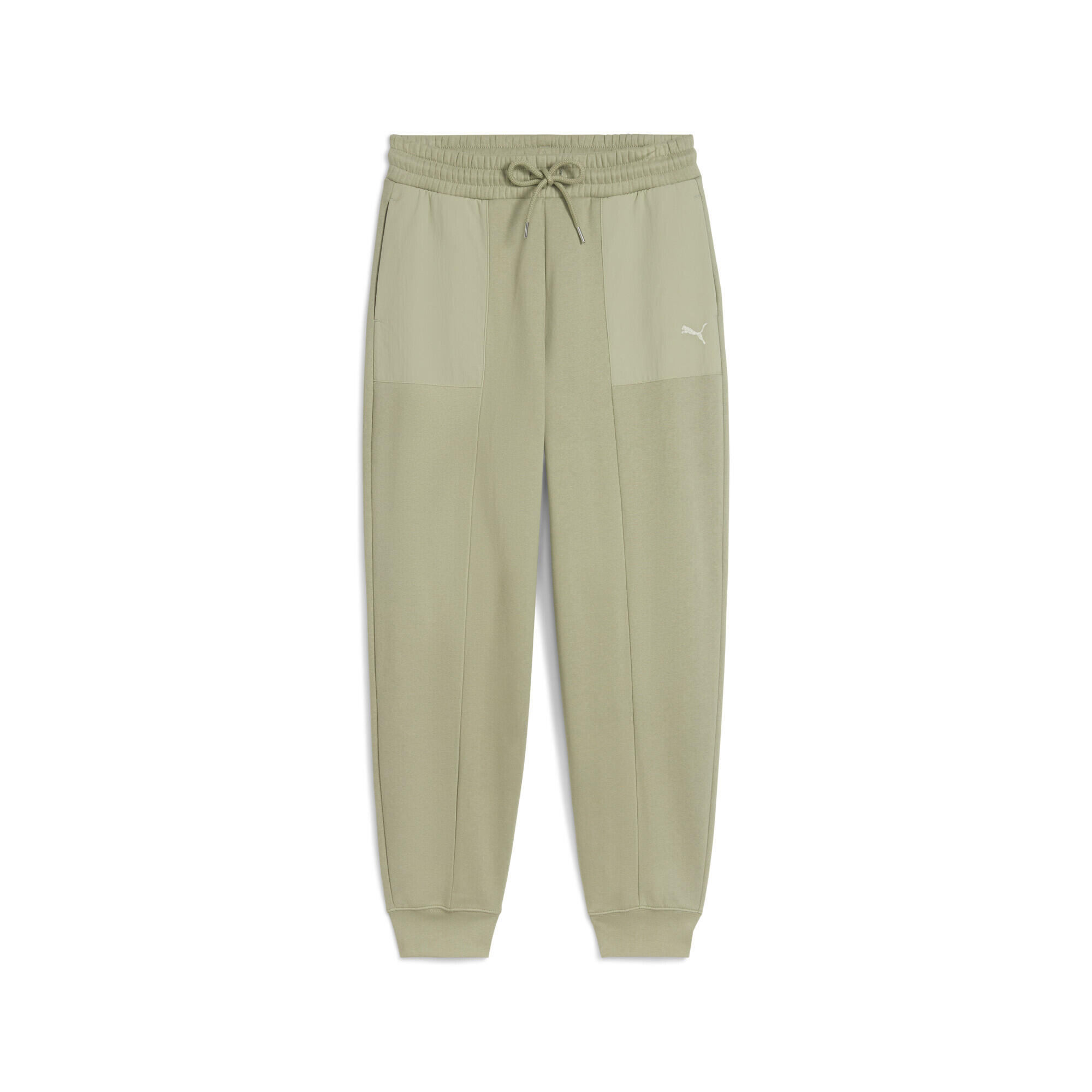 Damskie spodnie dresowe HER z wysokim stanem PUMA Lux Army Green