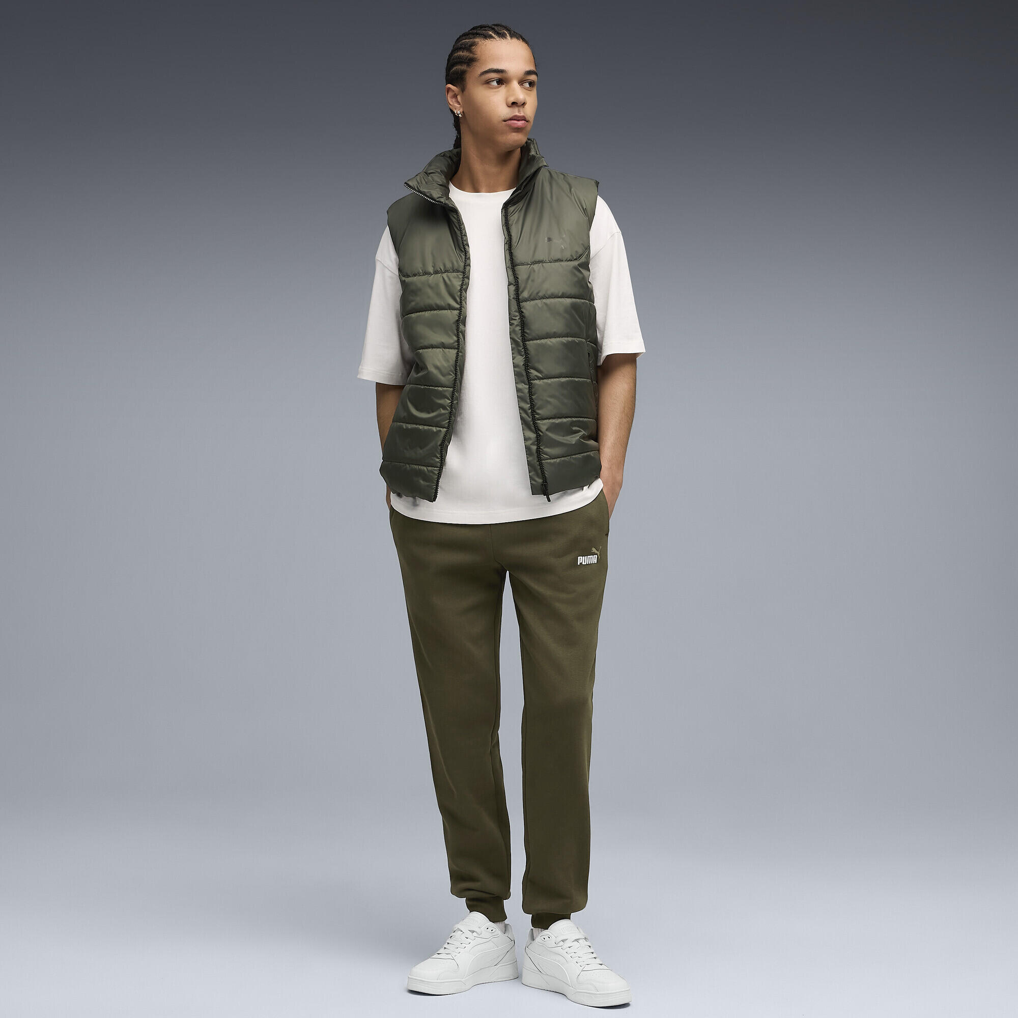Pantaloni della tuta Essentials con logo N. 1 bicolore da uomo PUMA 4/7