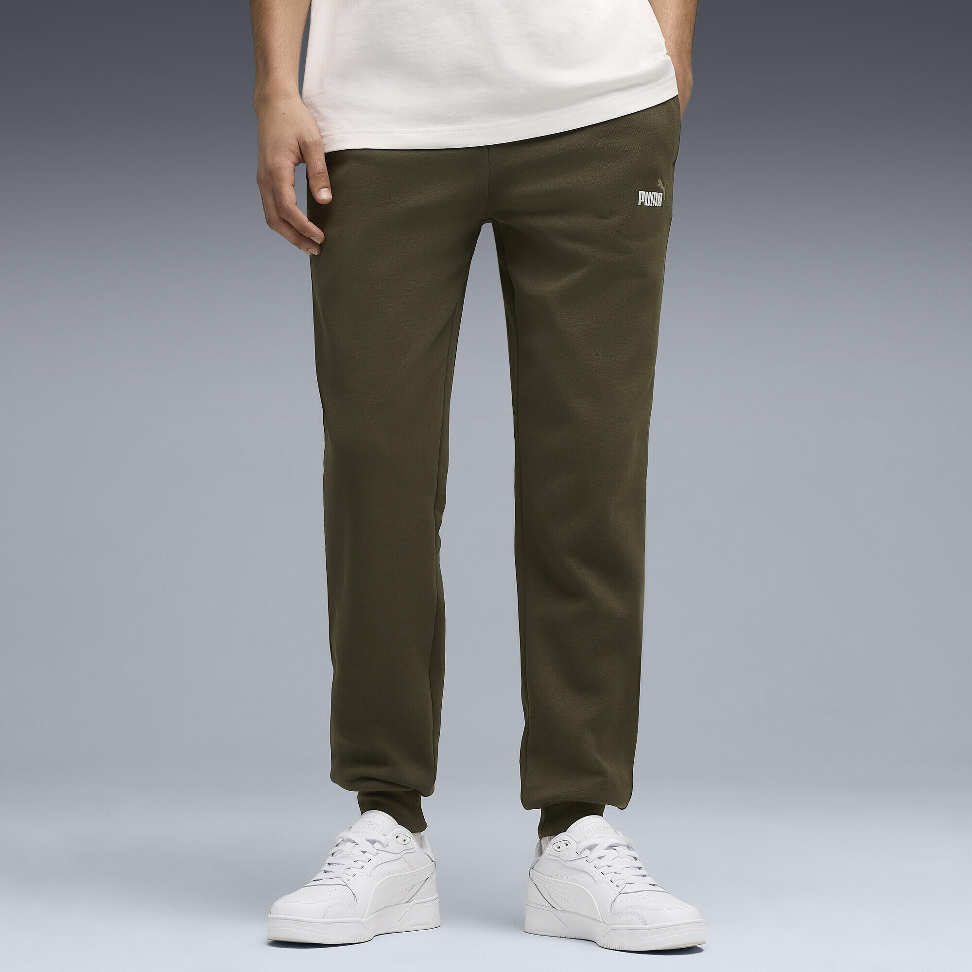 Pantaloni della tuta Essentials con logo N. 1 bicolore da uomo PUMA 2/7