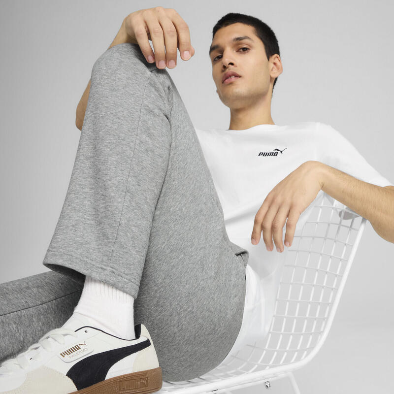 Męskie spodnie dresowe Essentials z logo No. 1 PUMA Medium Gray Heather