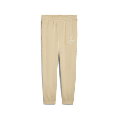 Essentials script sweatpant voor dames puma pebble path black