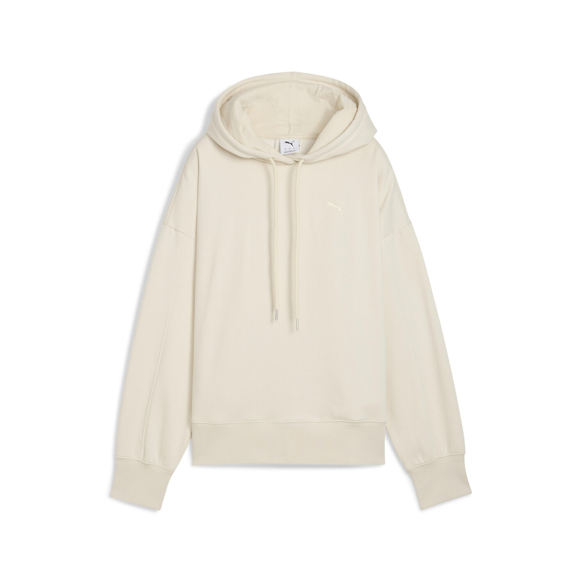 Damska bluza z kapturem HER o kroju oversize PUMA Alpine Snow White