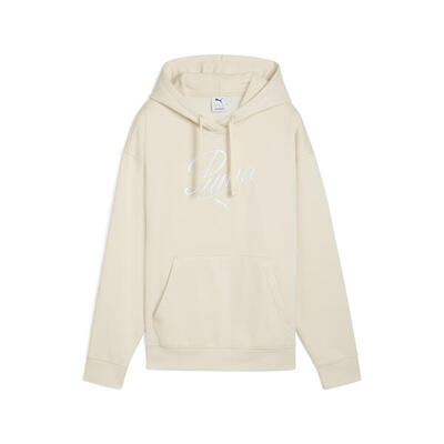 Essentials Script Comfort Hoodie Damen PUMA Alpine Snow White