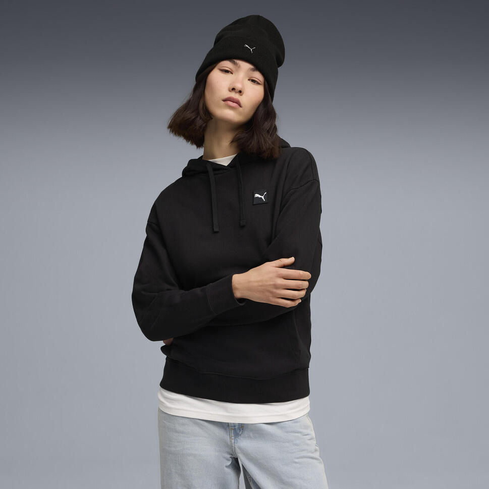 Damska wygodna bluza z kapturem Essentials Elevated PUMA Black