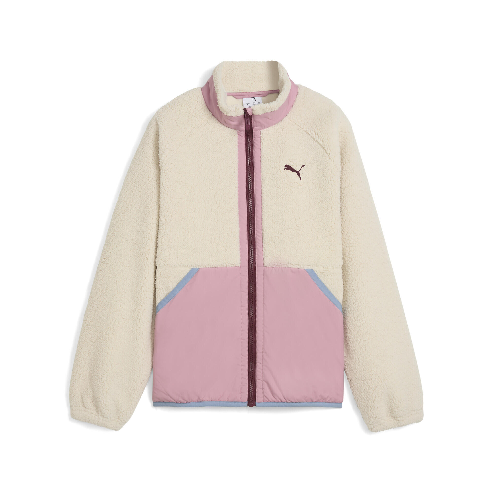 Puma - Veste Hybrid Sherpa Enfant Et Adolescent Puma - Pull - Beige|blanc - Decathlon
