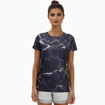 Eco-gerecycled en ademend t-shirt dames running-trail terrarun