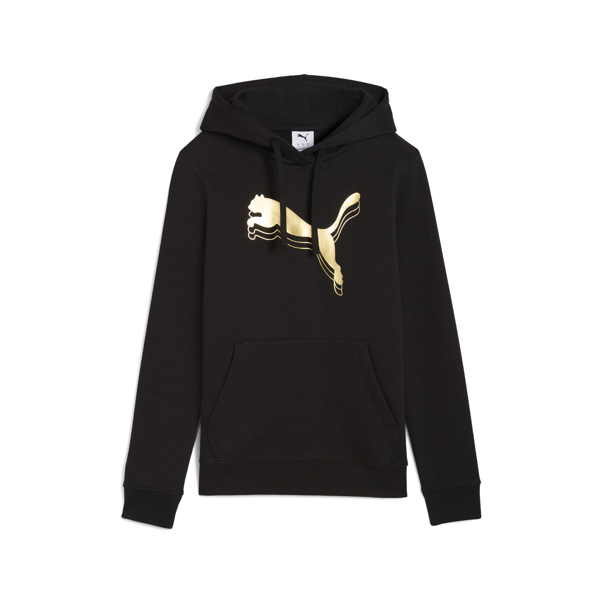 Puma - Hoodie Ess Metallic Femme Puma - Pull - Jaune|noir - Decathlon