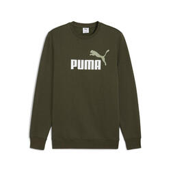 Sweat col rond en polaire à logo N° 1 bicolore Essentials Homme PUMA