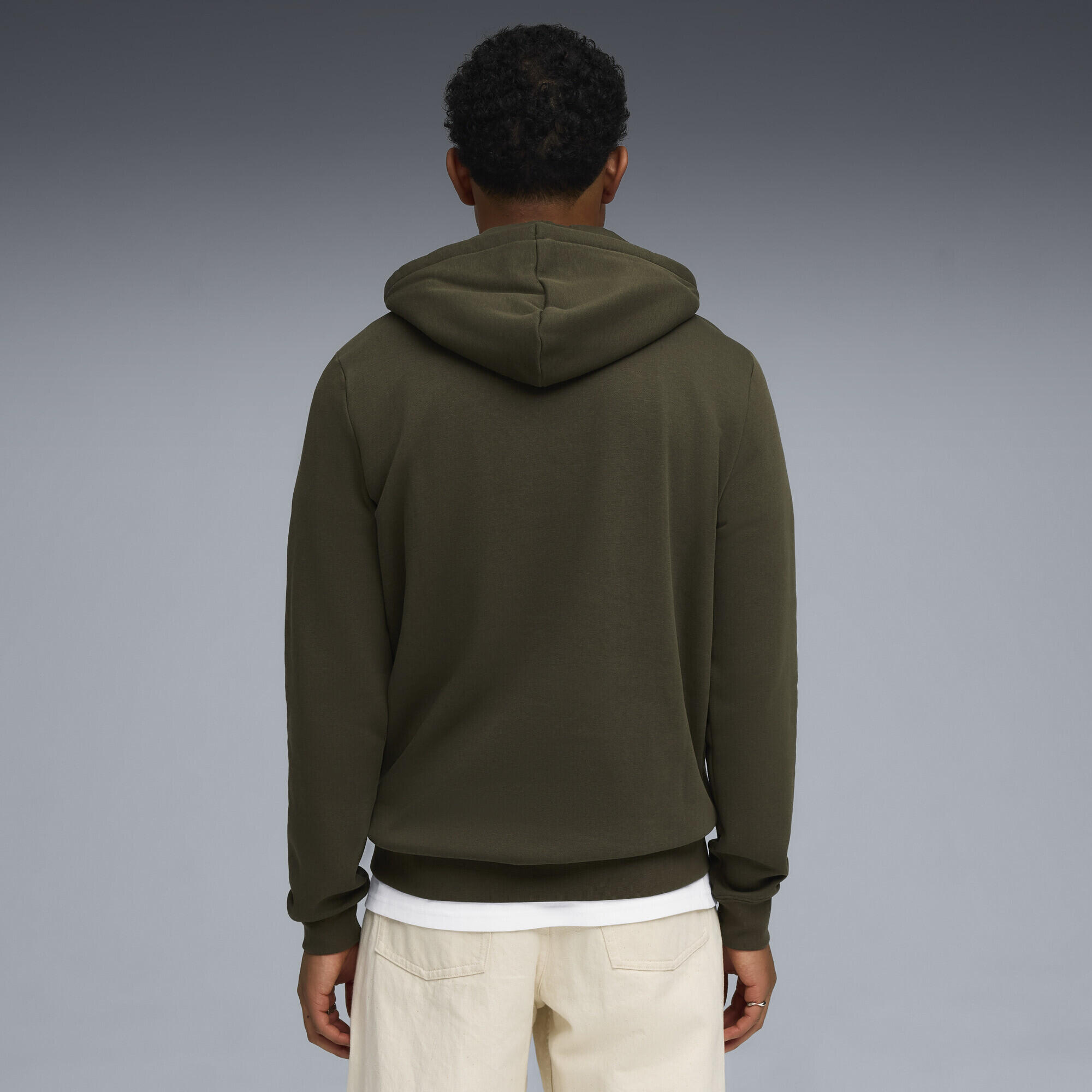 Felpa con cappuccio Essentials con logo piccolo N. 1 bicolore da uomo PUMA 3/7