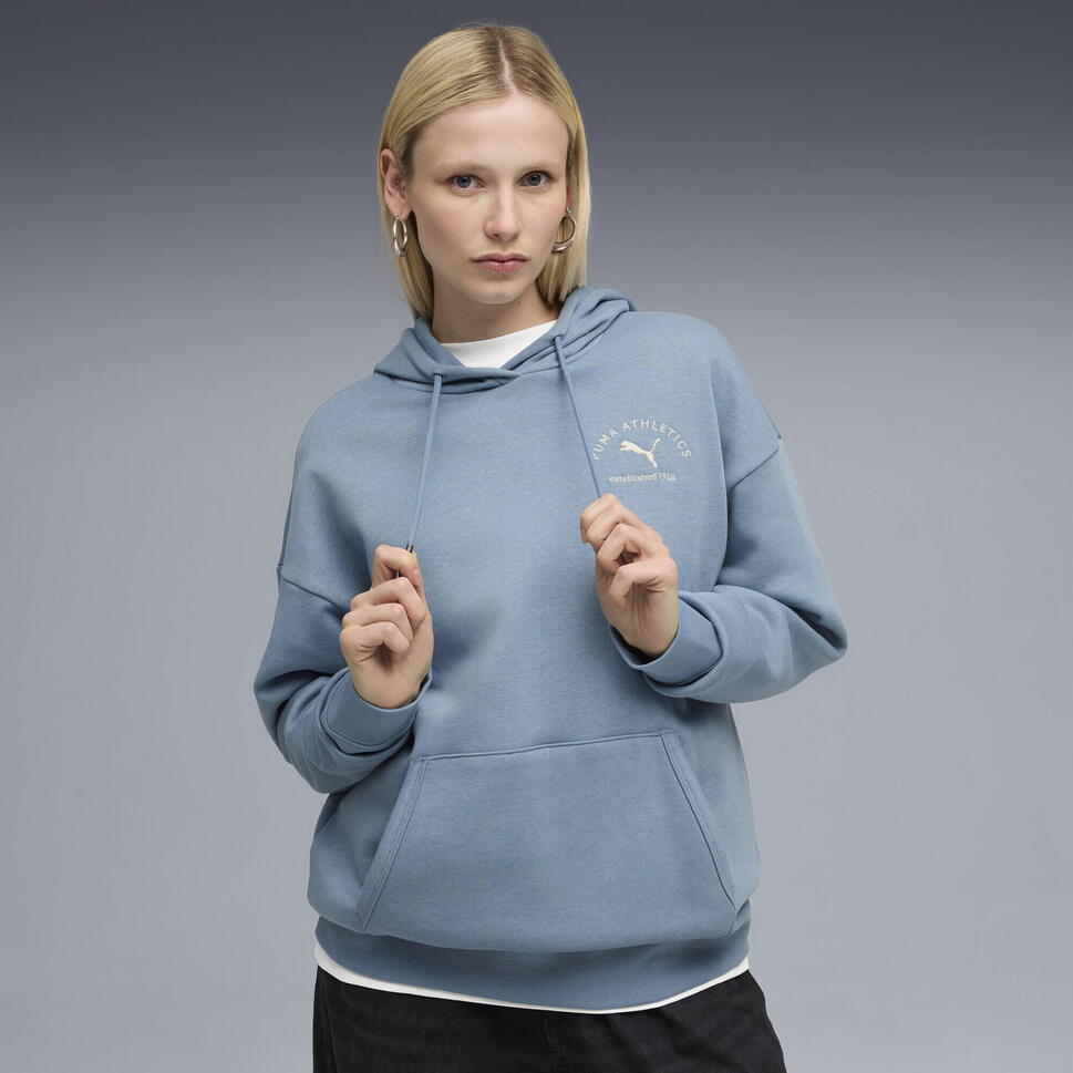 Damska bluza z kapturem PUMA Class o luźnym kroju PUMA Cool Blue