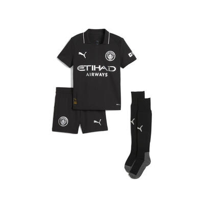 Mini kit Away Manchester City 25/26 per bambini PUMA Black
