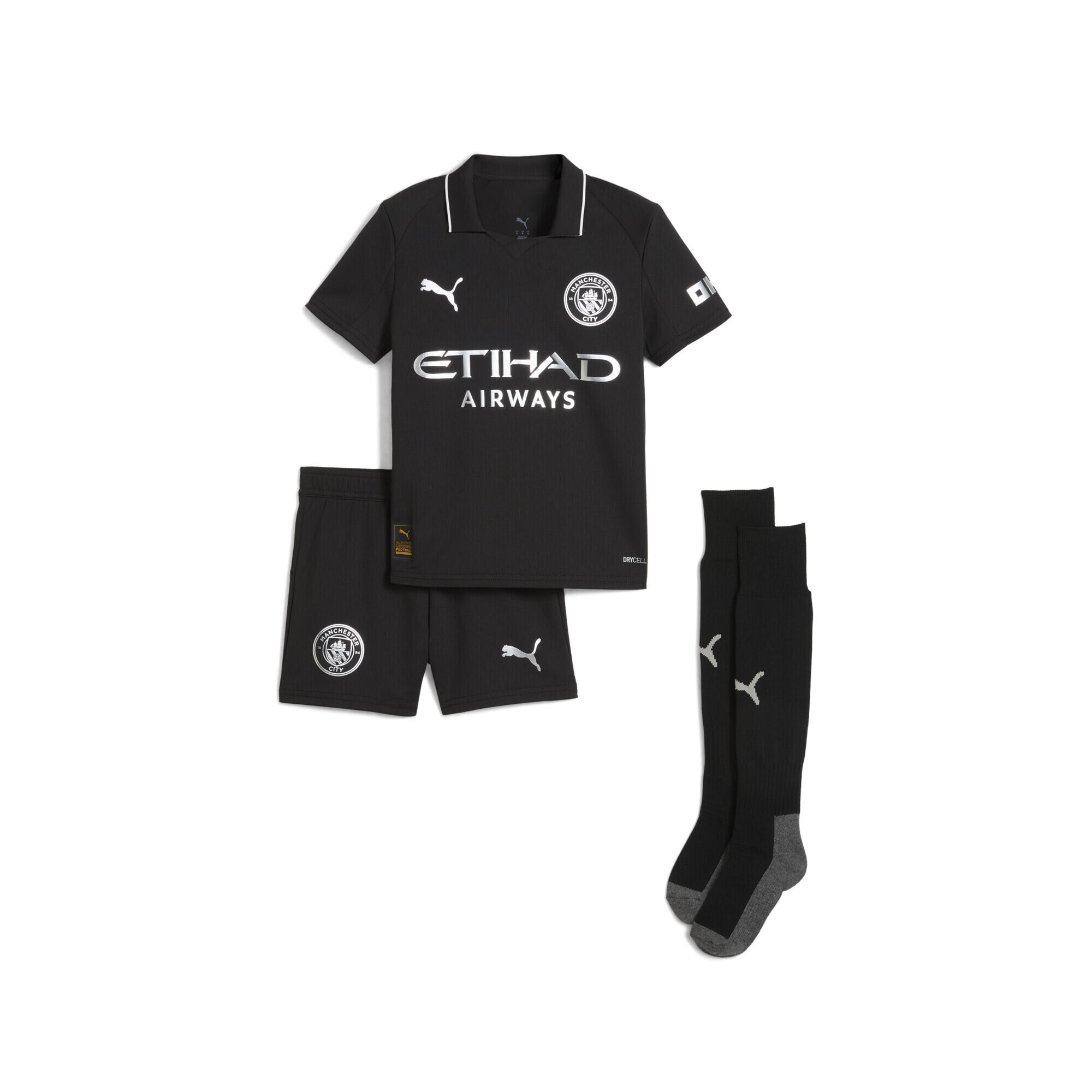 PUMA Mini kit Away Manchester City 25/26 per bambini PUMA Black