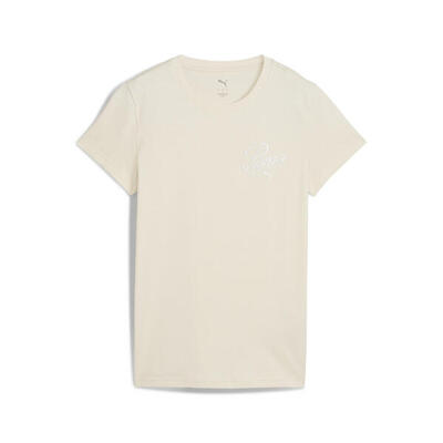 T-shirt ESS SCRIPT da donna PUMA Cool Blue