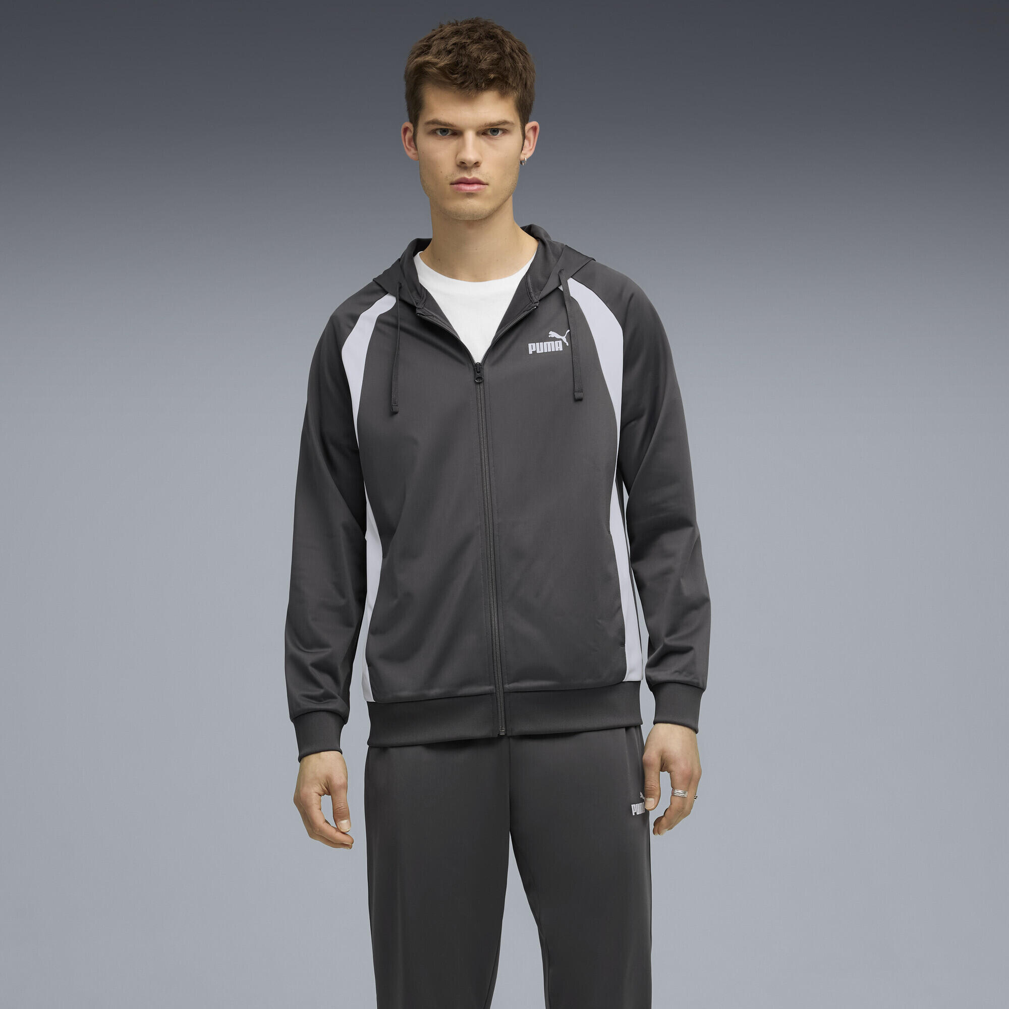 Fato de treino corrida homem capuz cintura elástica Poly PUMA 4/7