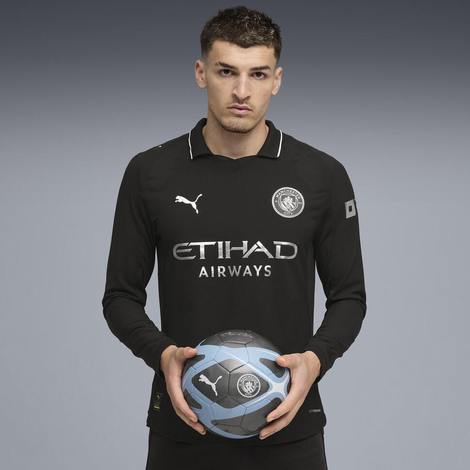 Męska autentyczna koszulka wyjazdowa z długim rękawem Manchester City 25/26 PUMA