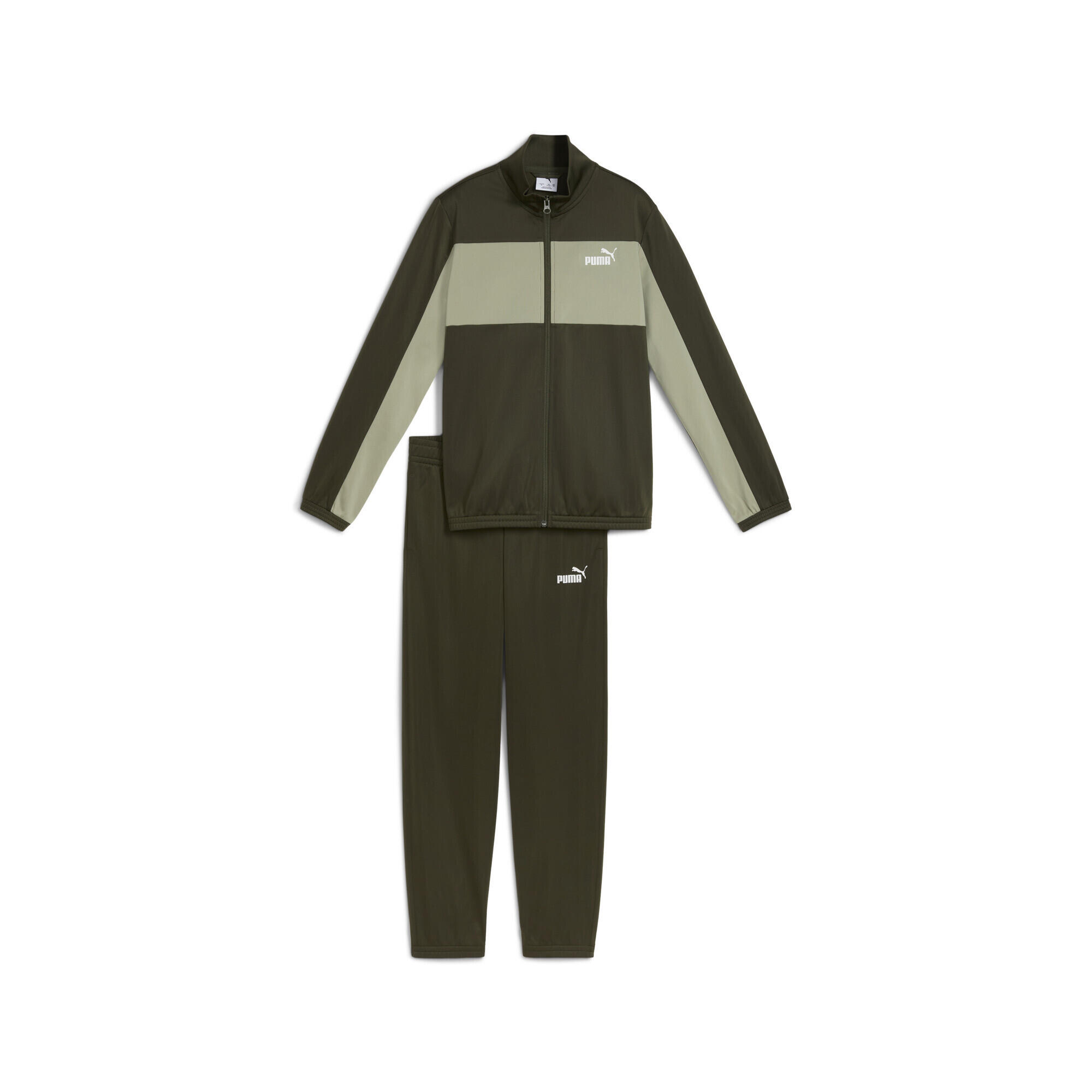Puma - Survêtement Color-block En Polyester Puma Enfant Et Adolescent Puma - Survêtement - Vert - 7-8 Ans - Decathlon