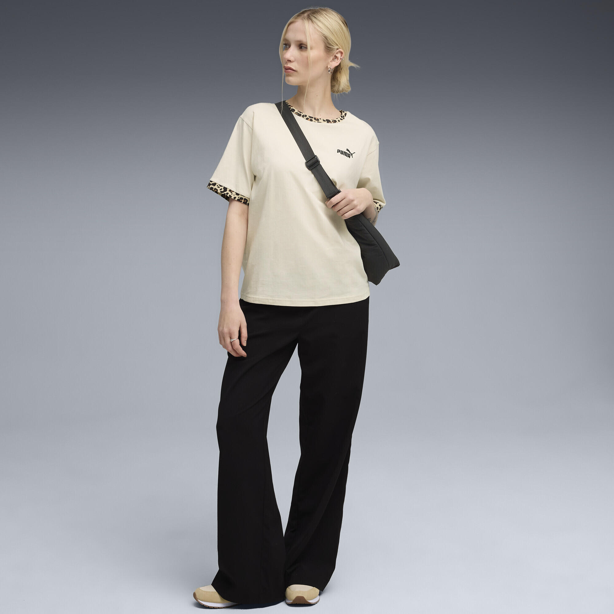 Essentials Animal-Print Relaxed T-Shirt Damen PUMA 4/7