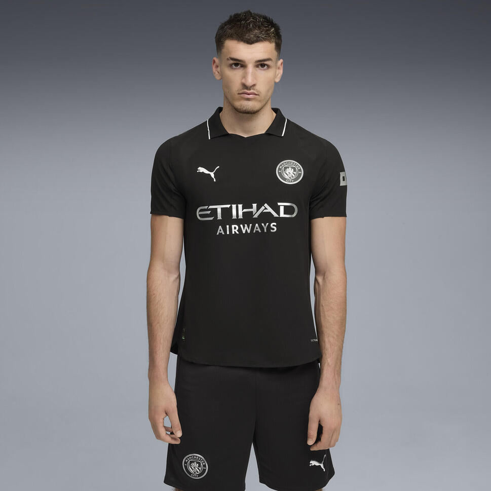 Męska koszulka wyjazdowa authentic Manchester City 25/26 PUMA Black