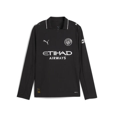 Manchester City 25/26 Langarm-Auswärtstrikot Jugendliche PUMA Black
