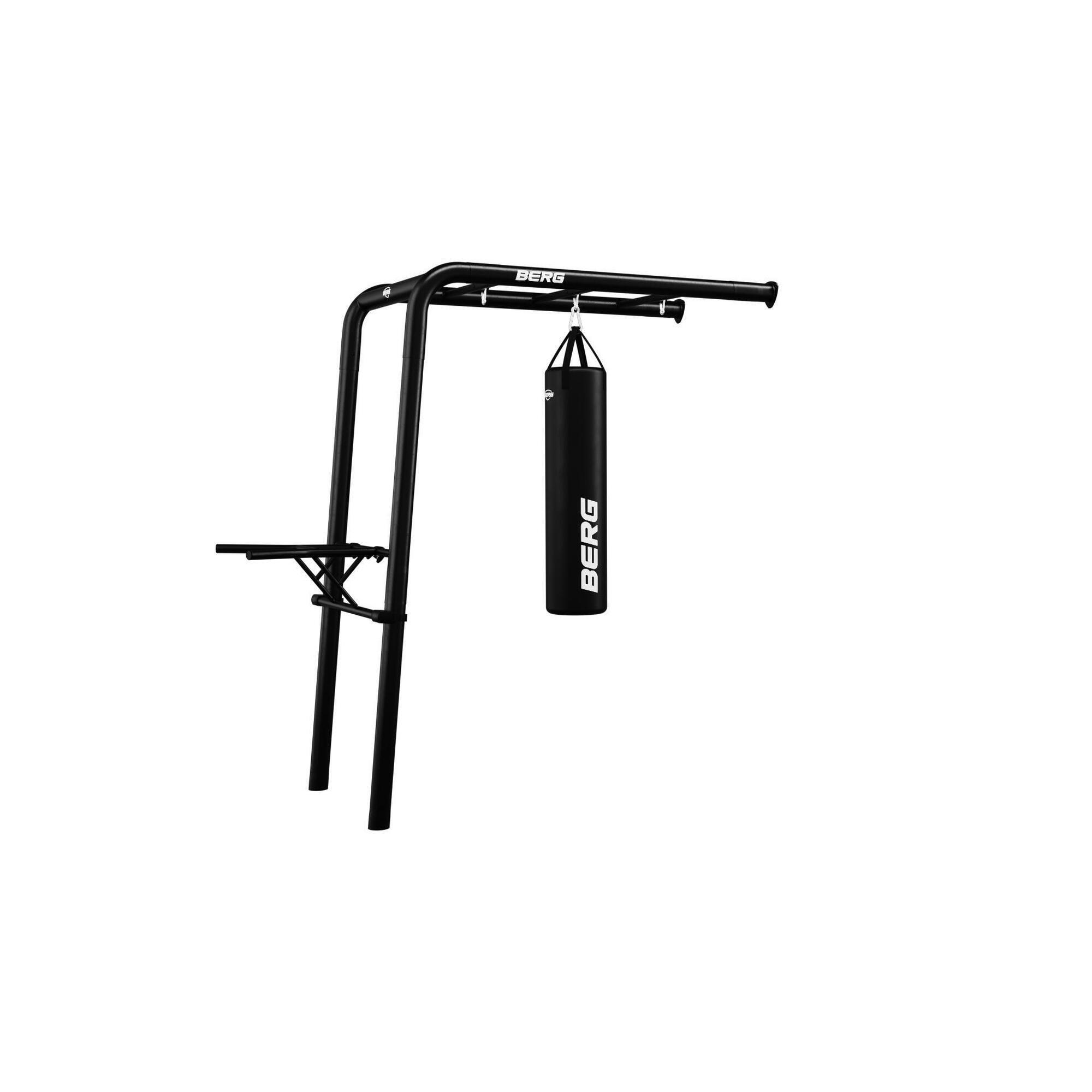 Berg - Playbase Wall + Sport Set, Avec Sac De Boxe & Barre Dips - Aire De Jeu - Noir - 195 Cm - Decathlon