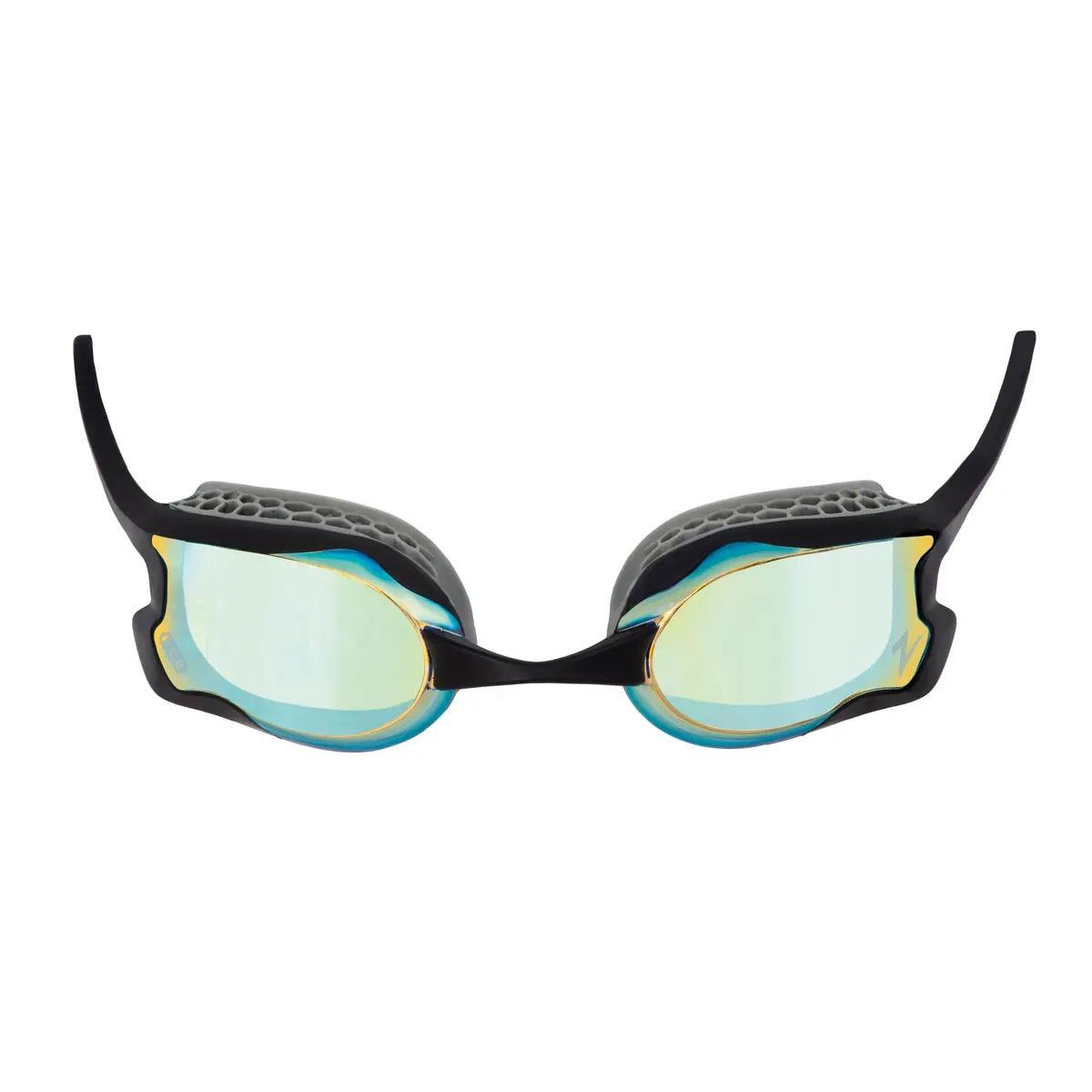 Occhiali Zoggs Raptor Mirror - Grigio/Nero/Blu a specchio 3/5