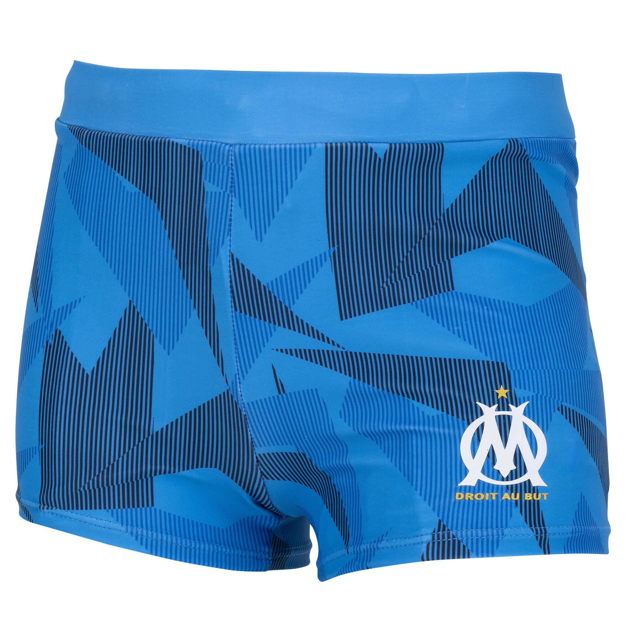 Olympique De Marseille - Boxer Maillot De Bain Om - Collection Officielle Olympique De Marseille - Boxer De Bain - Bleu - 8 À 10 Ans - Decathlon