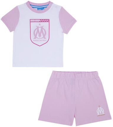Ensemble t-shirt short bébé fille OM OLYMPIQUE DE MARSEILLE