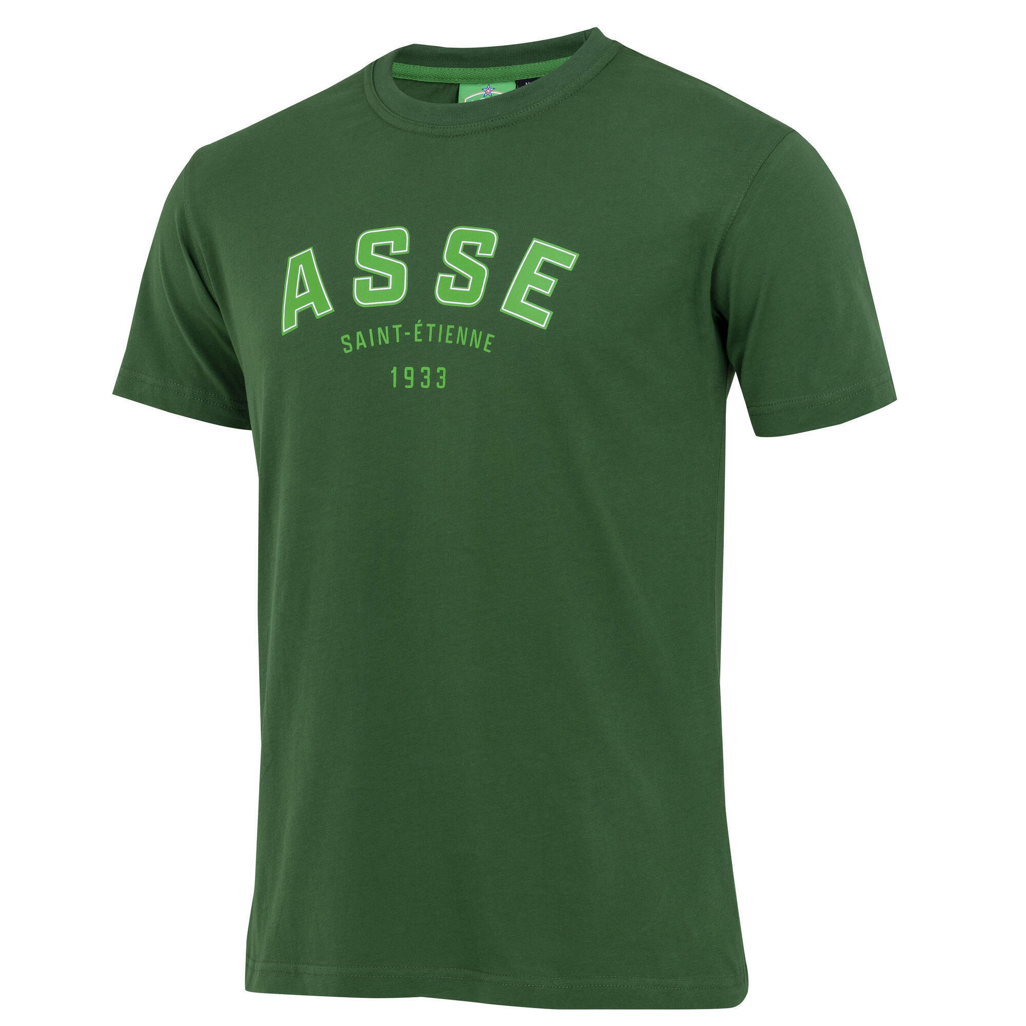 As Saint Etienne - T-shirt Homme Asse - Collection Officielle As Saint Etienne - T-shirt Manches Courtes - Vert - Decathlon