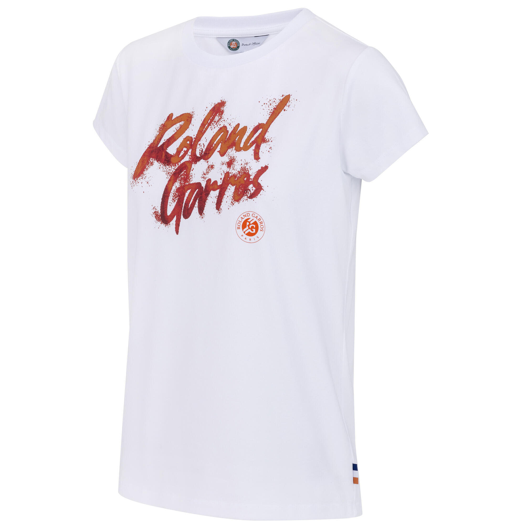 Roland Garros - T-shirt Femme Roland Garros - Collection Officielle - Tennis - T-shirt Manches Courtes - Blanc - Decathlon