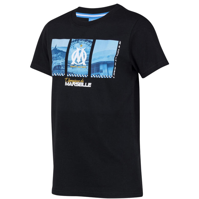 Drapeau Officiel Supporter OM 140x90 Cm - Collection Olympique De Marseille, Polyester, Licence Officielle