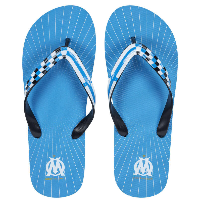Tongs Officielles OLYMPIQUE DE MARSEILLE (OM) - Taille Homme - Matière Gomme - Produit Licencié 100% Officiel