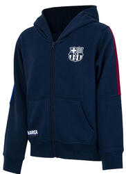 Sweat zippé capuche Barça enfant - Collection officielle FC Barcelone