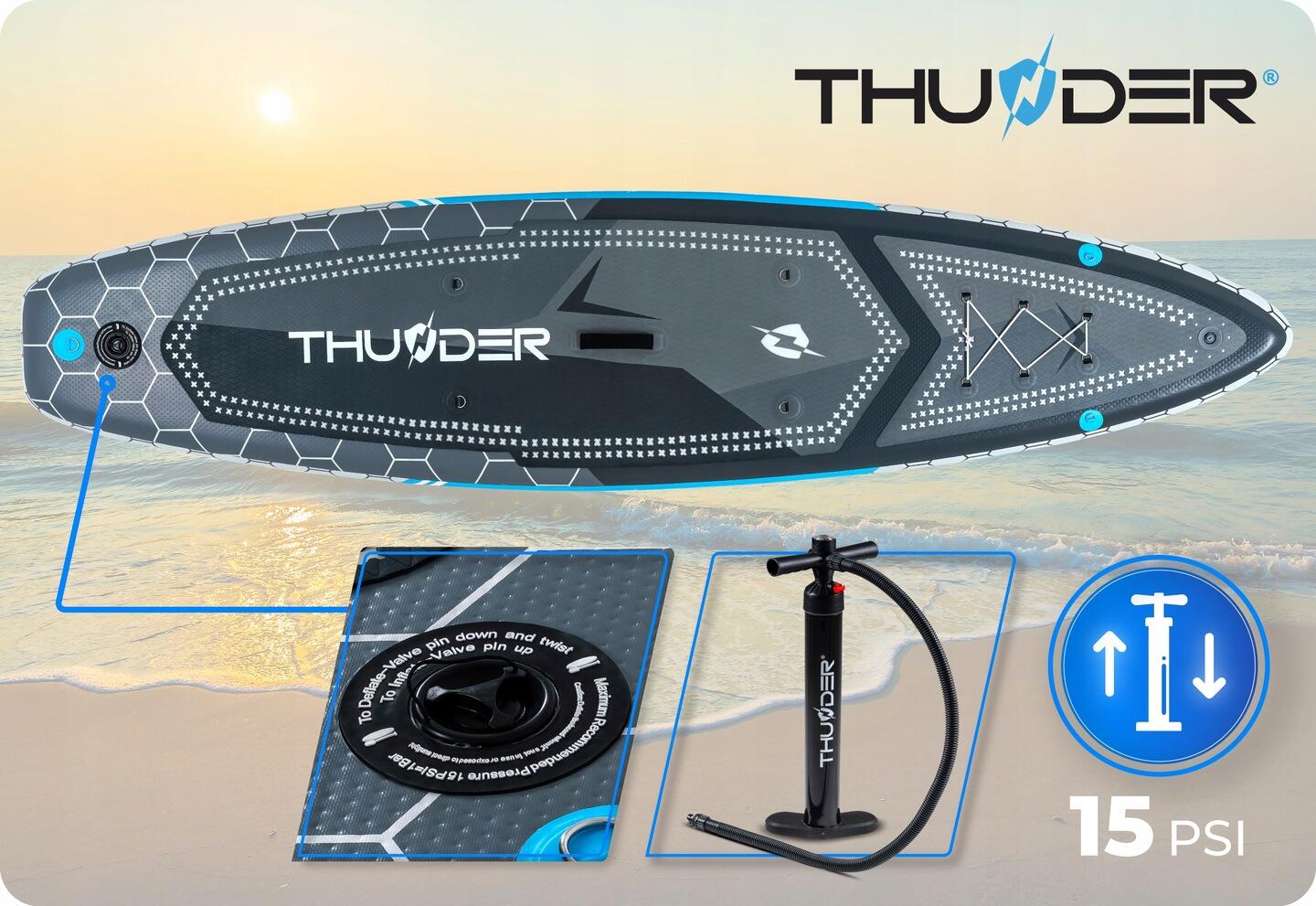 Aufblasbares SUP-Board mit Zubehör THUNDER LUMOS 320cm 4/8
